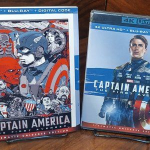 Captain America (4K+Blu-ray+Digital)-Custom Slipcover-NEW-Box S&H